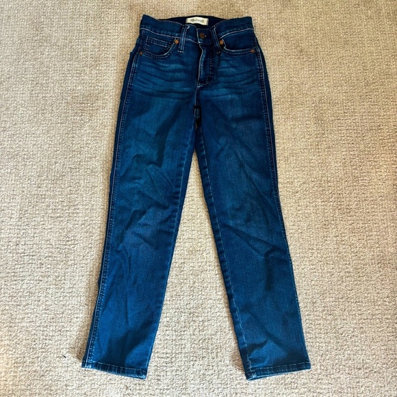 🦋 Madewell Mid-Rise Stovepipe Jeans - size 23 - Picture 1 of 6